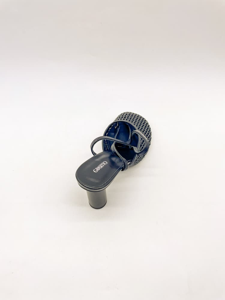 Туфли открытые жен. "Grasetto" GT23945-WB/8 (черный,иск.кожа)