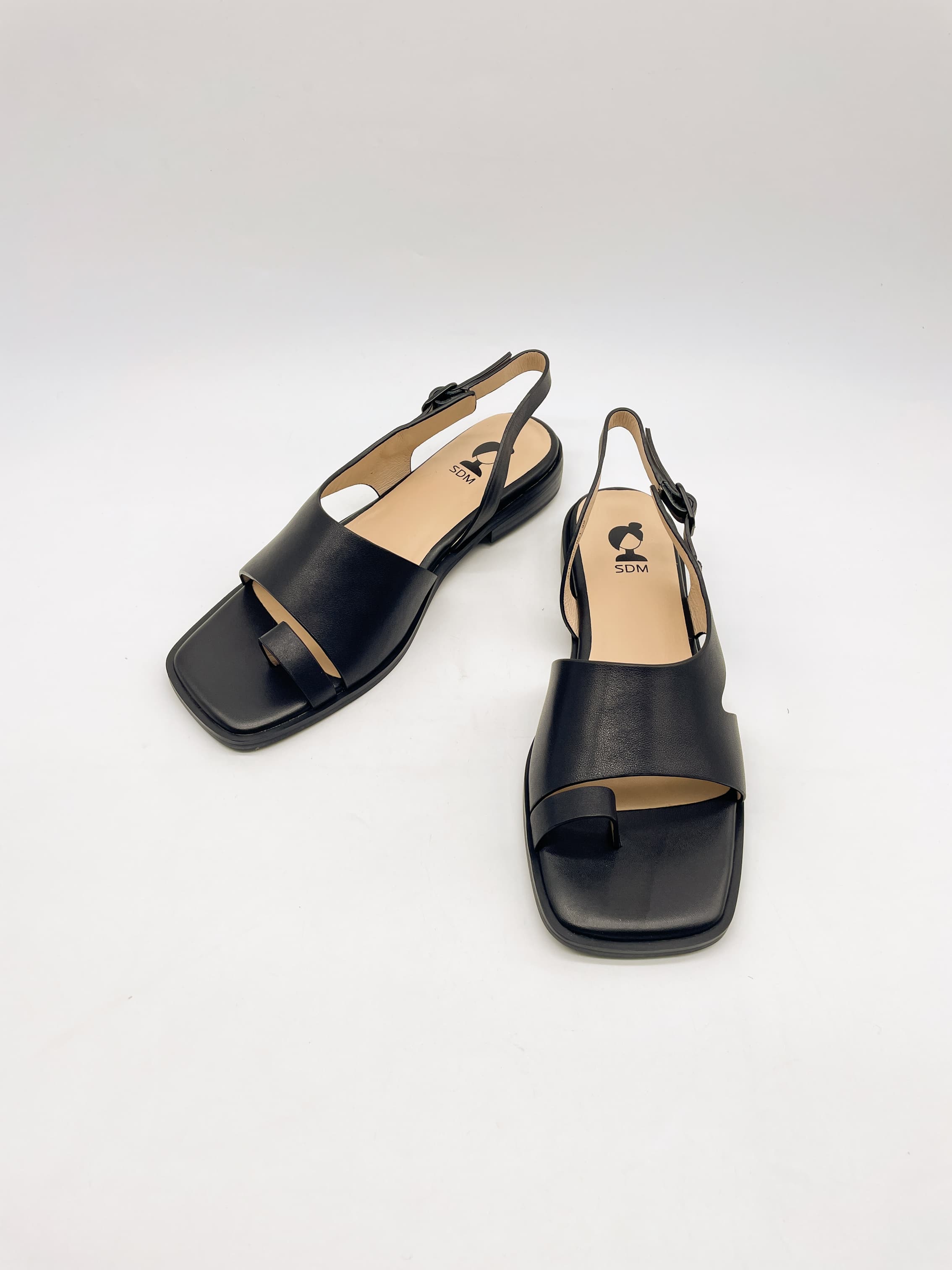 Сандалии жен. "SDM" 3916-902-Black (черный,кожа)