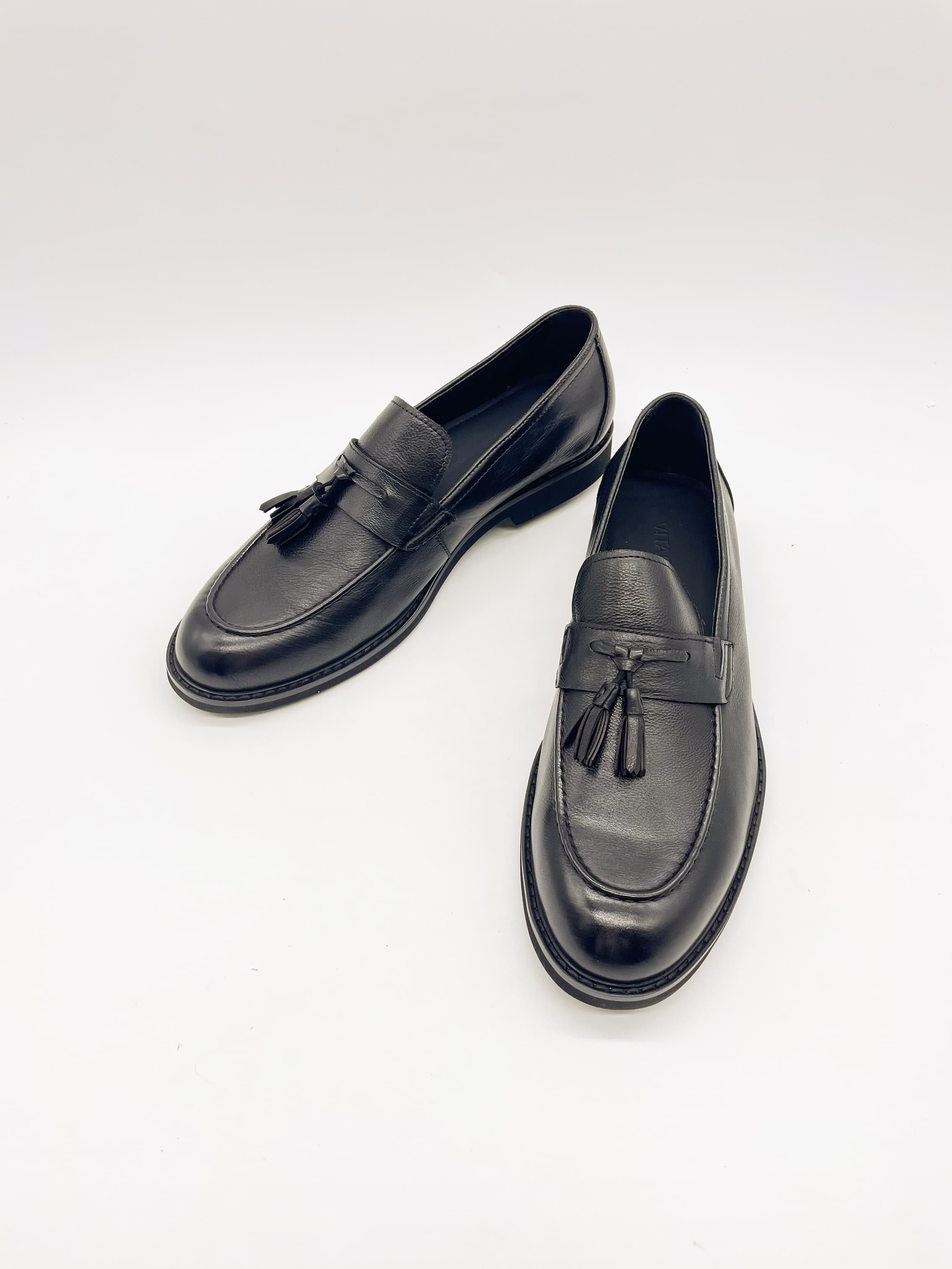 Лоферы муж. "VITACCI" M1782374 (черный,кожа)