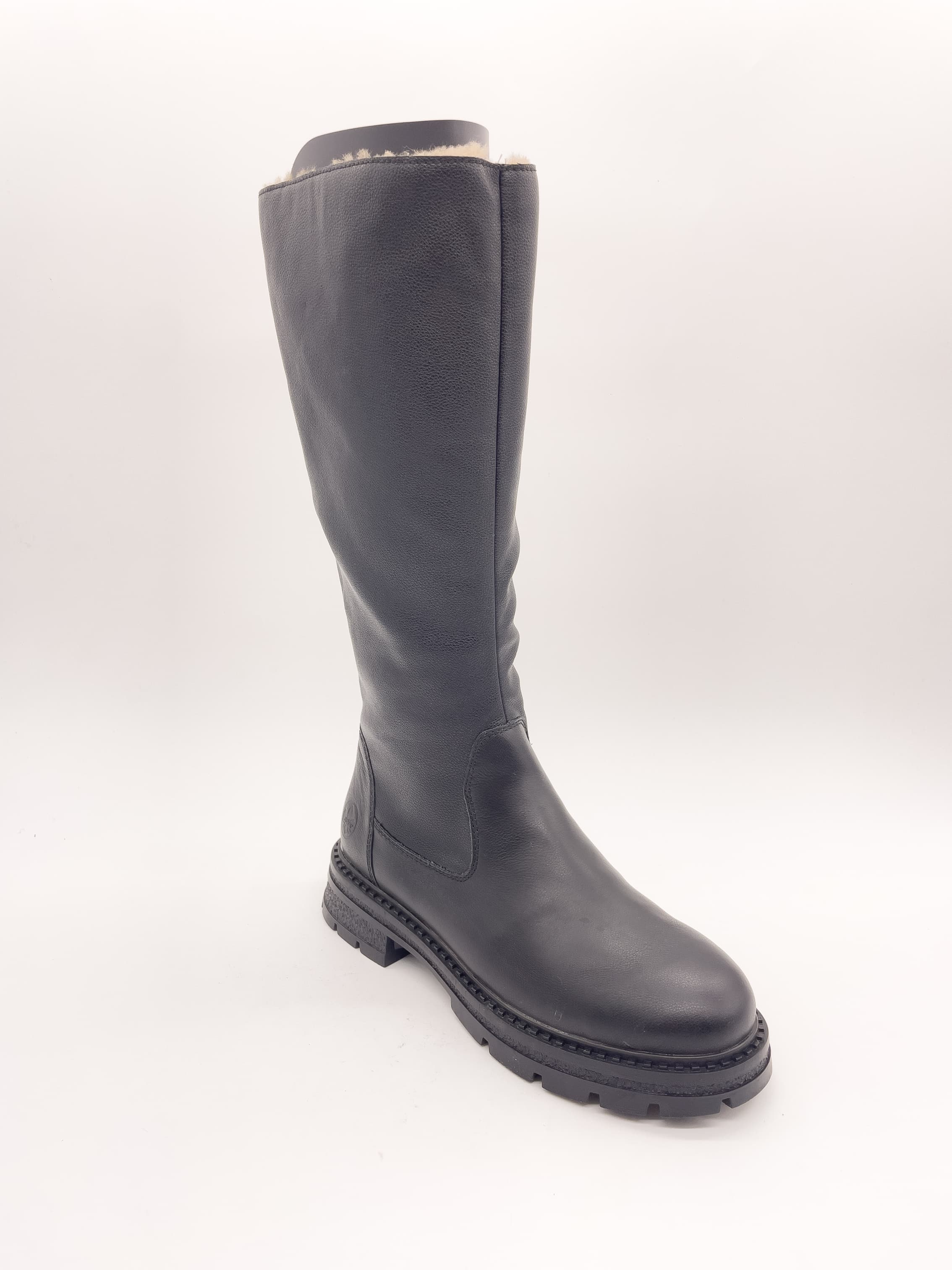 Сапоги жен. "Rieker" Z9856-00 (черный,иск.кожа/кожа,н/мех)